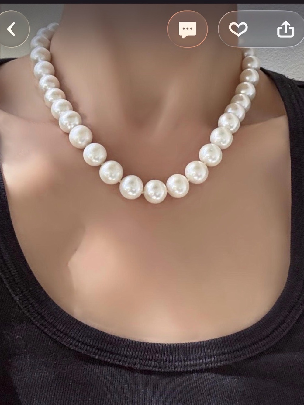 Classic White Edison Pearl Necklace - Elegant Freshwater Pearls